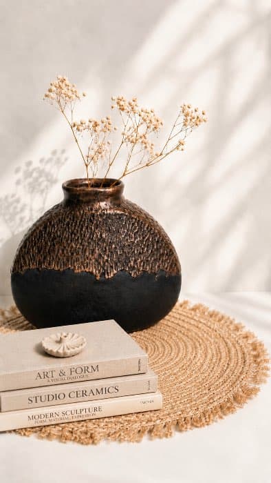 Florero Bronce Negro