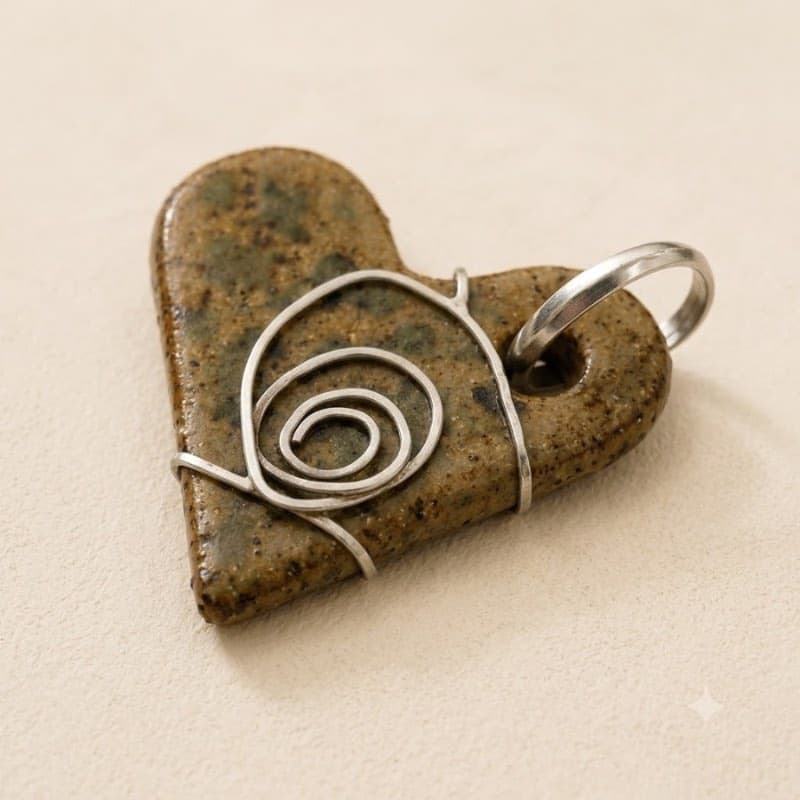 Dije Corazón Terracota