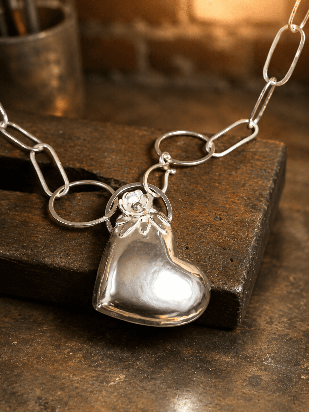 Collar Corazón de Plata
